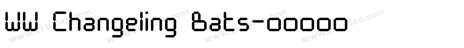 WW Changeling Bats字体转换